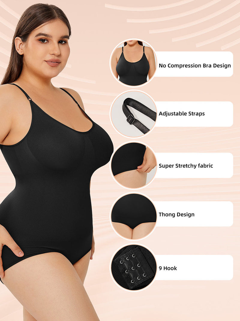 Tummy Control Full Bust Body Shaper Bodysuit Shapewear For Women