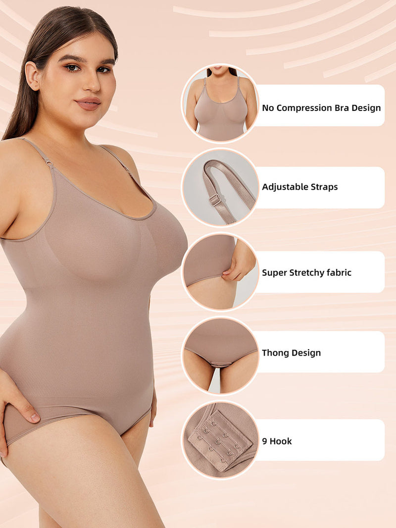 Tummy Control Full Bust Body Shaper Bodysuit Shapewear For Women