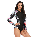 Long - sleeved surf swimsuit