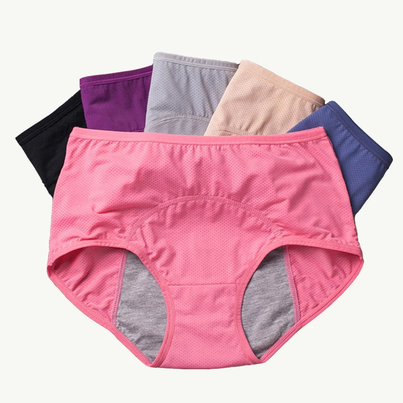 3pcs Leak Proof Menstrual Panties Women Underwear Period Comfortable Waterproof Briefs