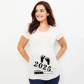 Baby Loading 2025 Pregnant T-Shirt Pregnancy Announcement Maternity Short Sleeve