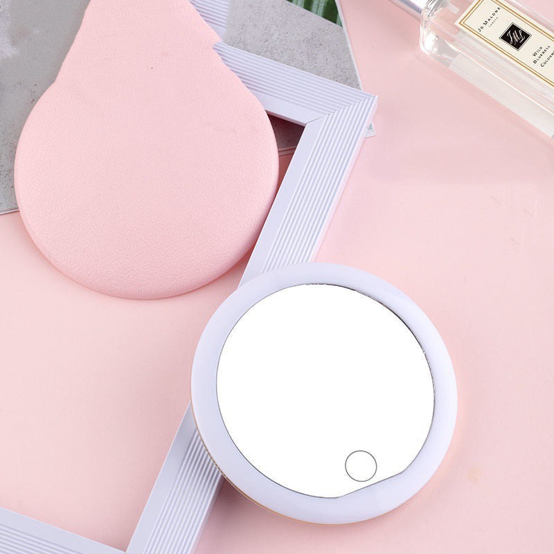 Hand-held Make-up Mirror With Light